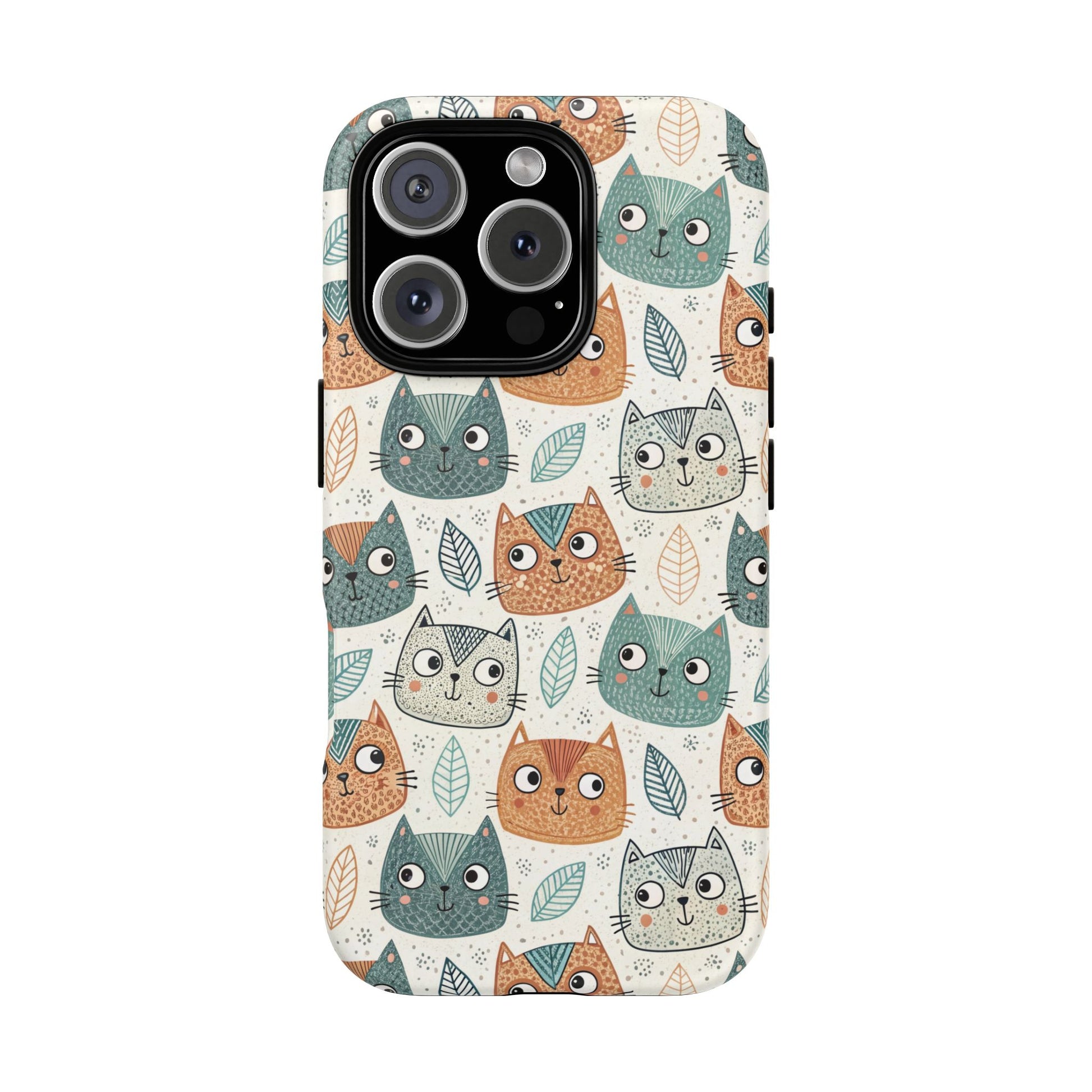 iPhone 16 Pro phone case - Cute Kitty Face