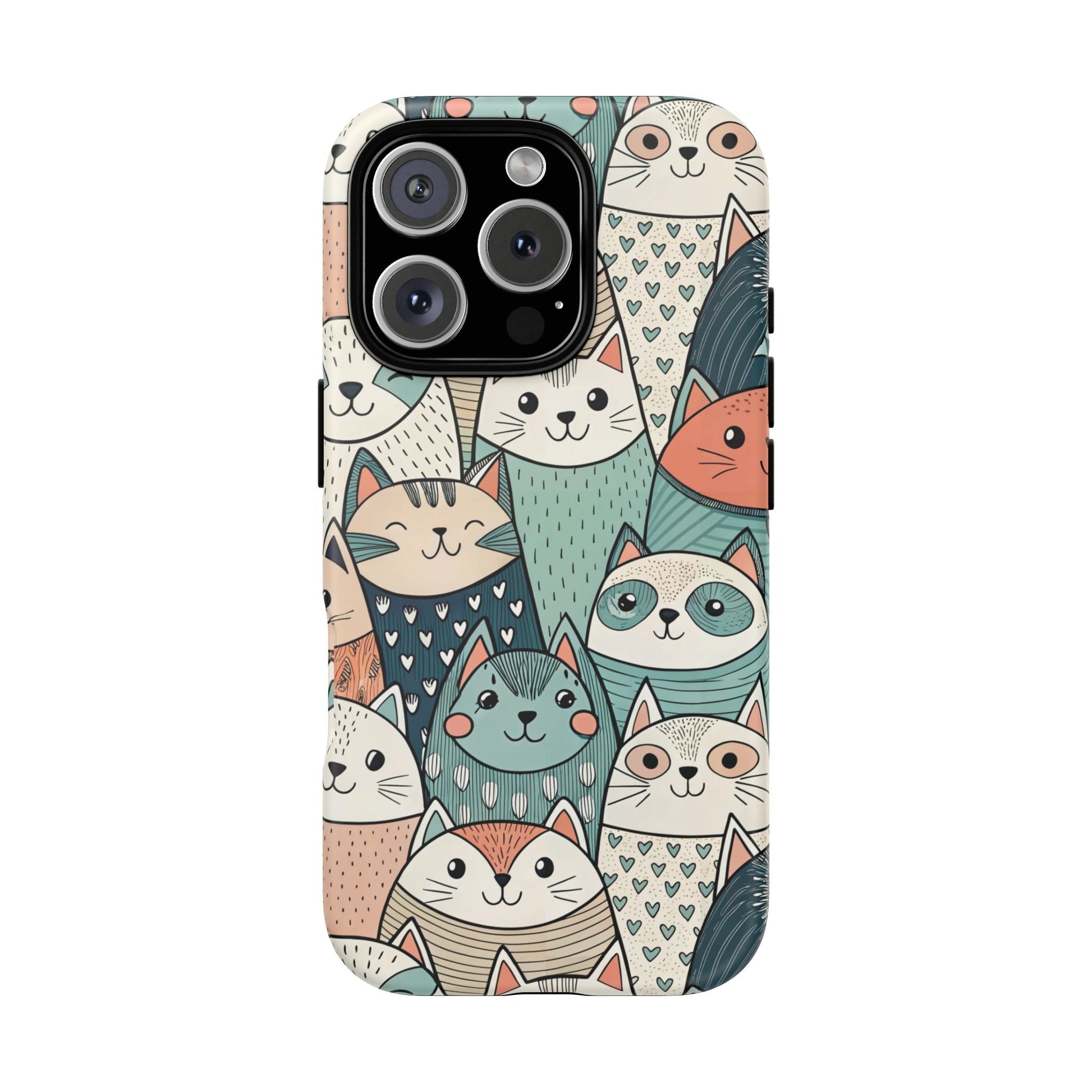 iPhone 16 Pro phone case - Group of Cute Animals