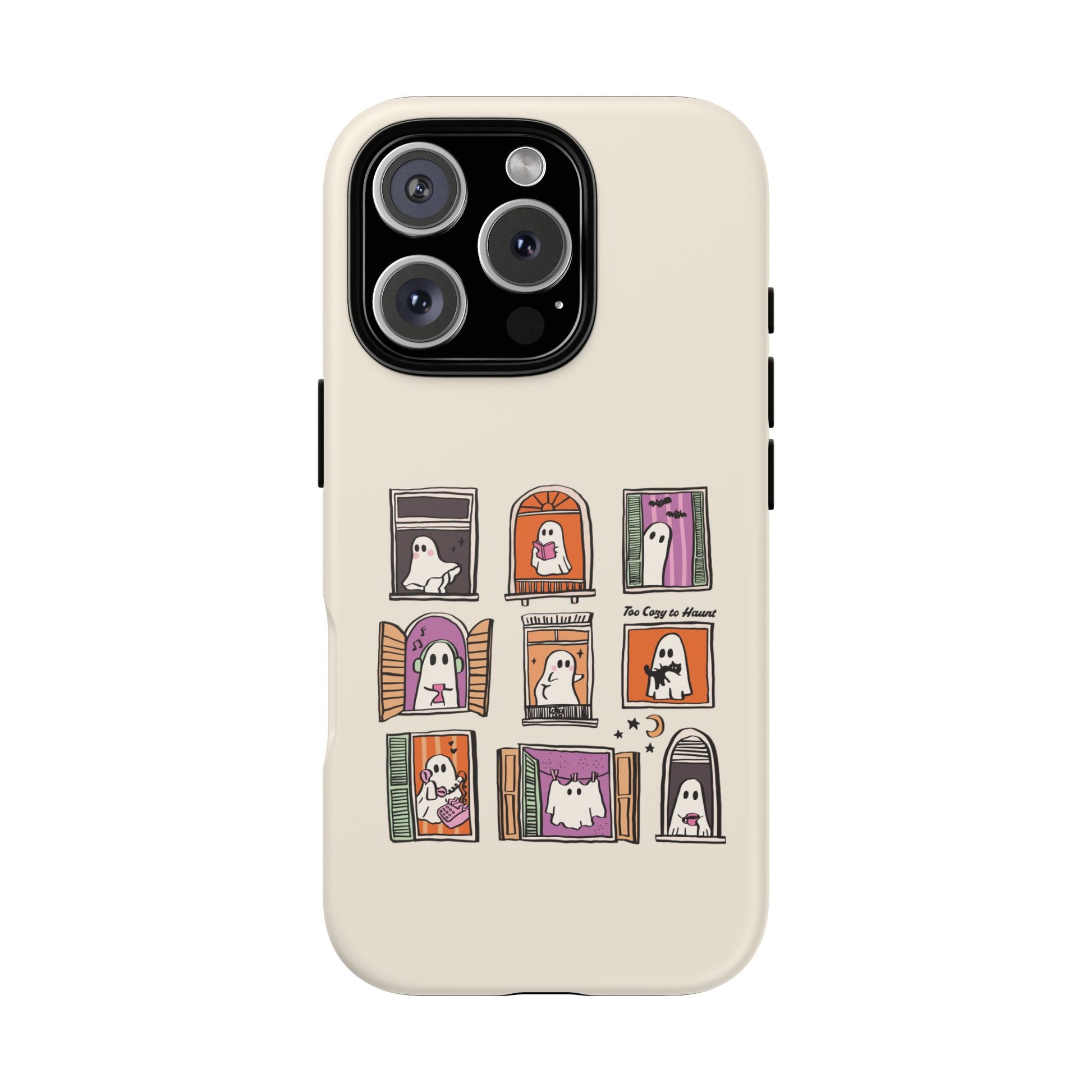 iPhone 16 Pro phone case - Halloween Ghosts in House