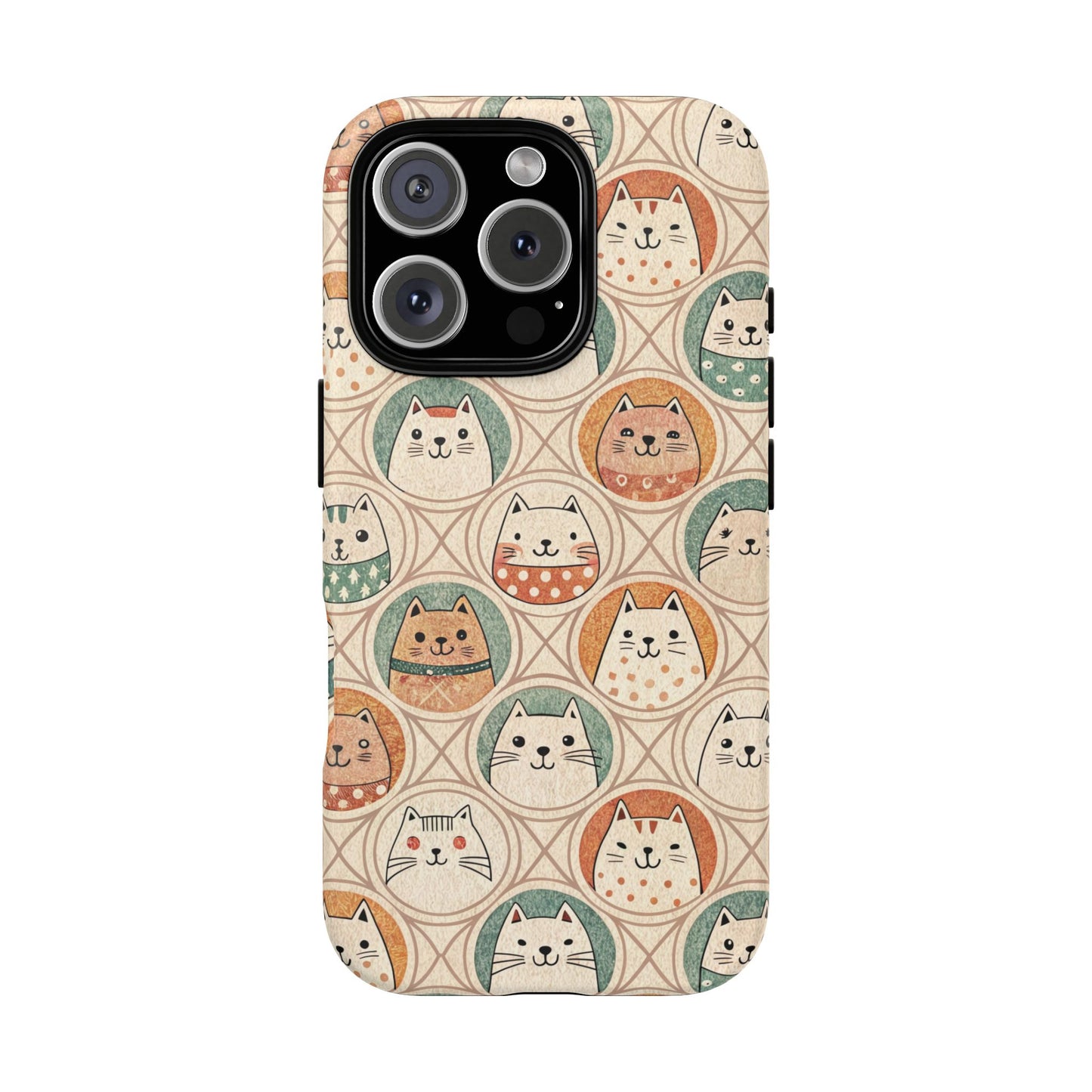 iPhone 16 Pro phone case - Kawaii Cats