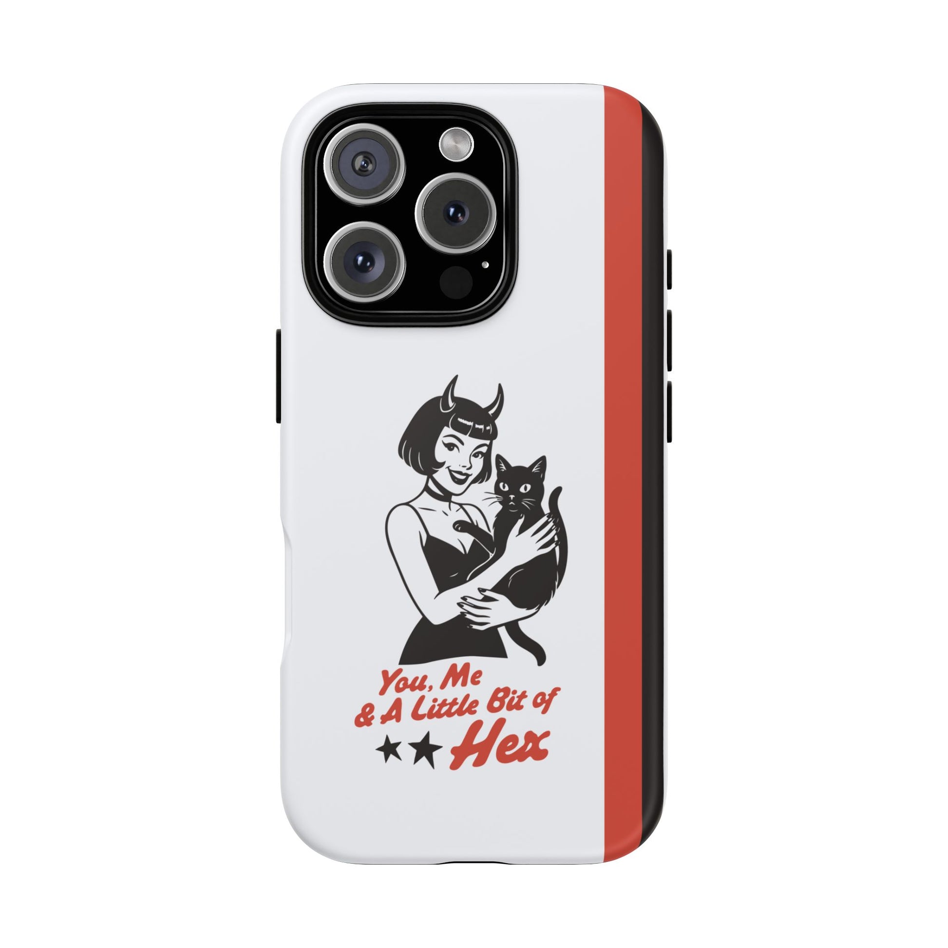 iPhone 16 Pro phone case - Lady and a Black Cat