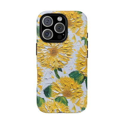 iPhone 16 Pro phone case - Oil painting Sunflower