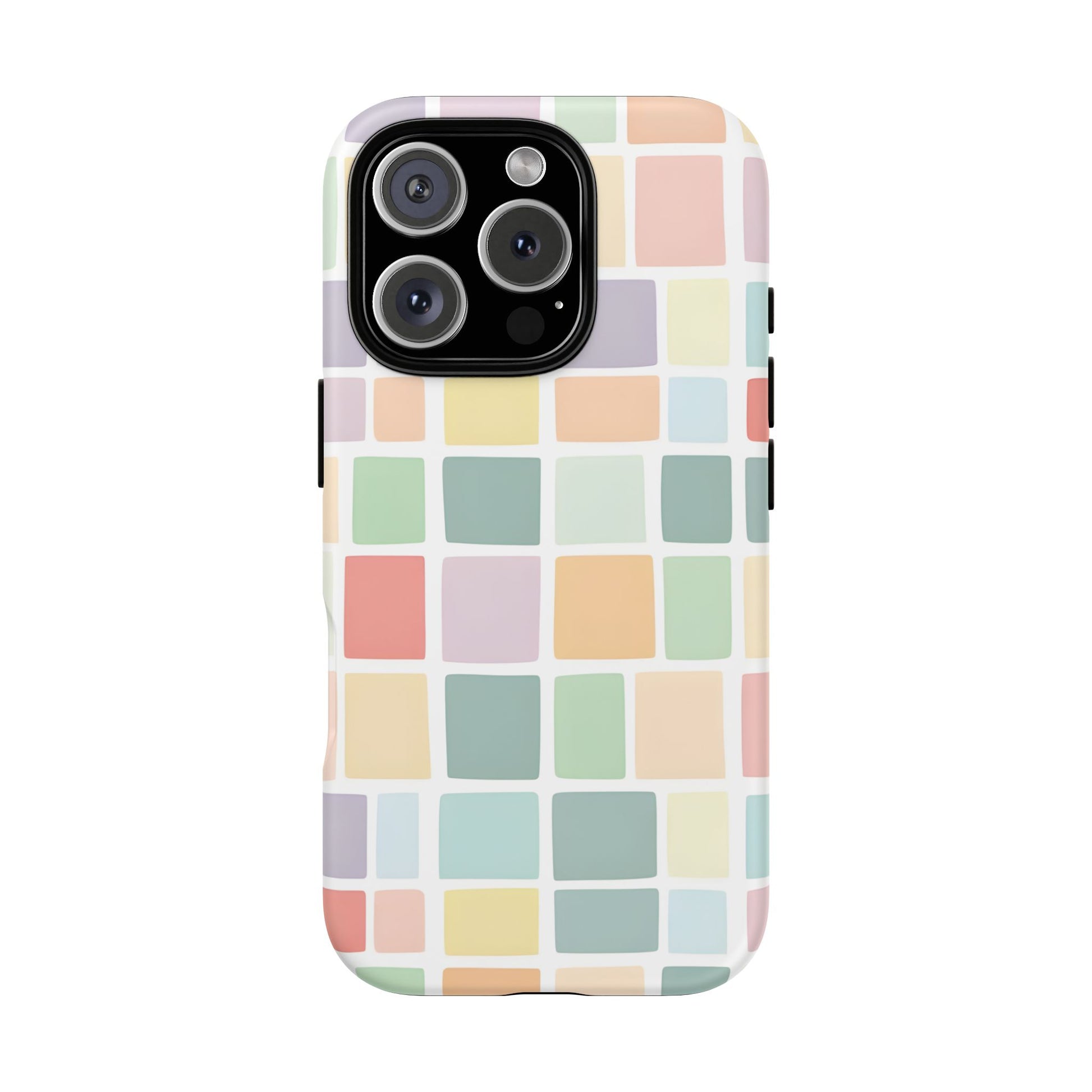 iPhone 16 Pro phone case - Pastel Blocks