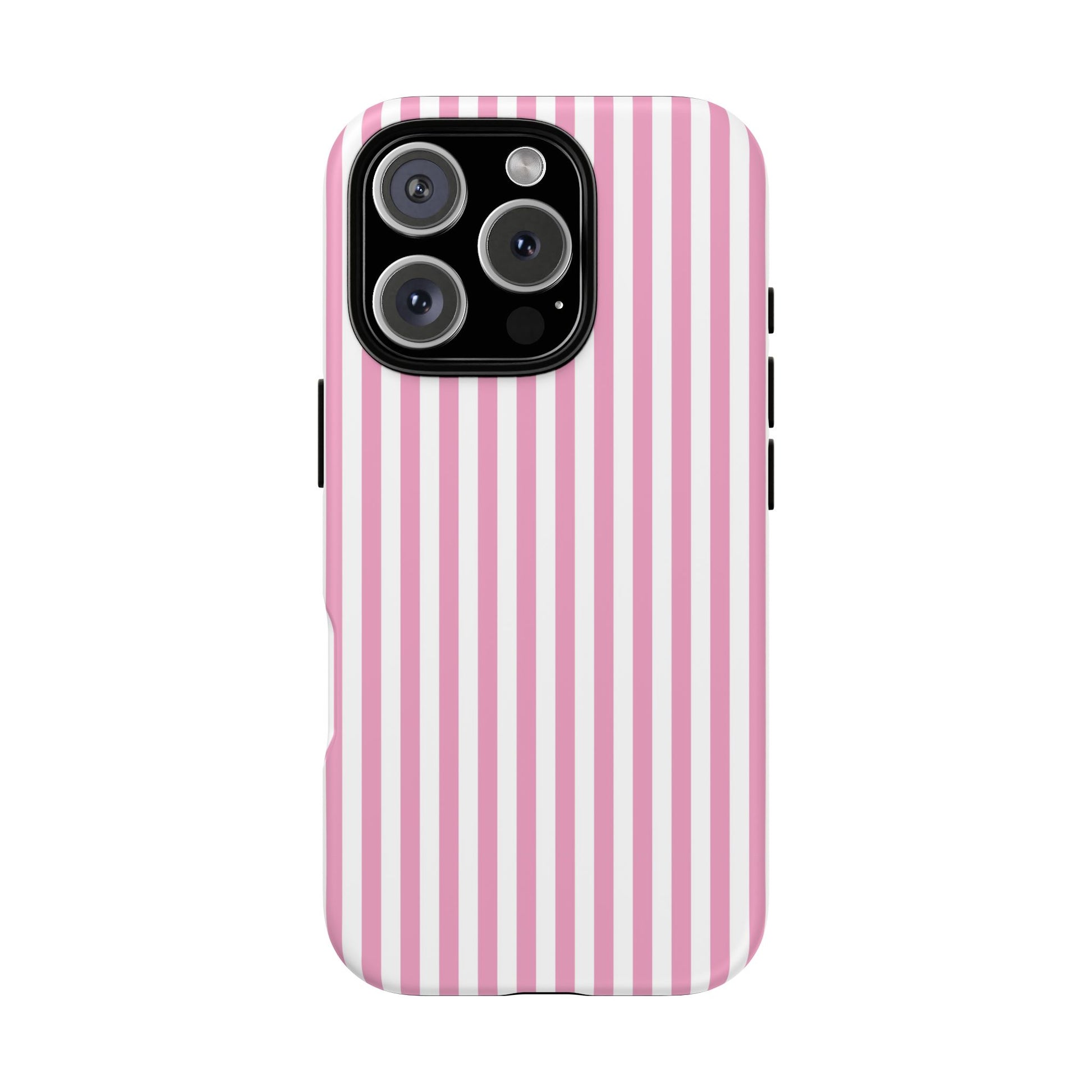 iPhone 16 Pro phone case - Pink Stripes
