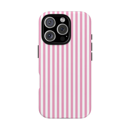 iPhone 16 Pro phone case - Pink Stripes