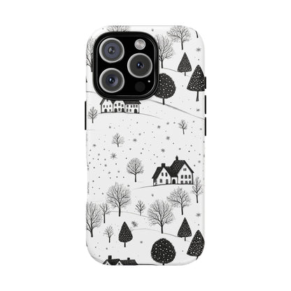 iPhone 16 Pro phone case - Snowy Village