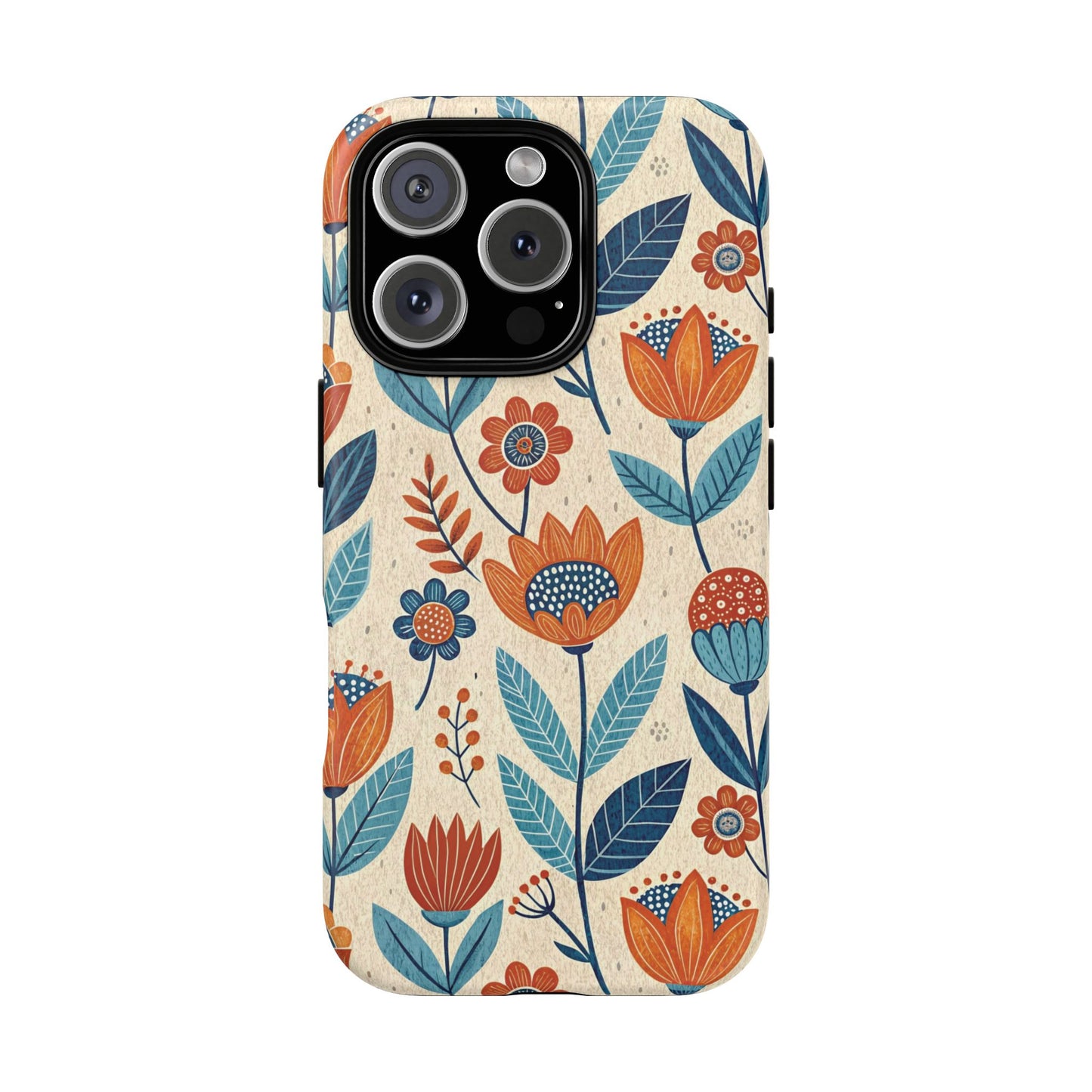 iPhone 16 Pro phone case - Timeless Vintage Floral Pattern