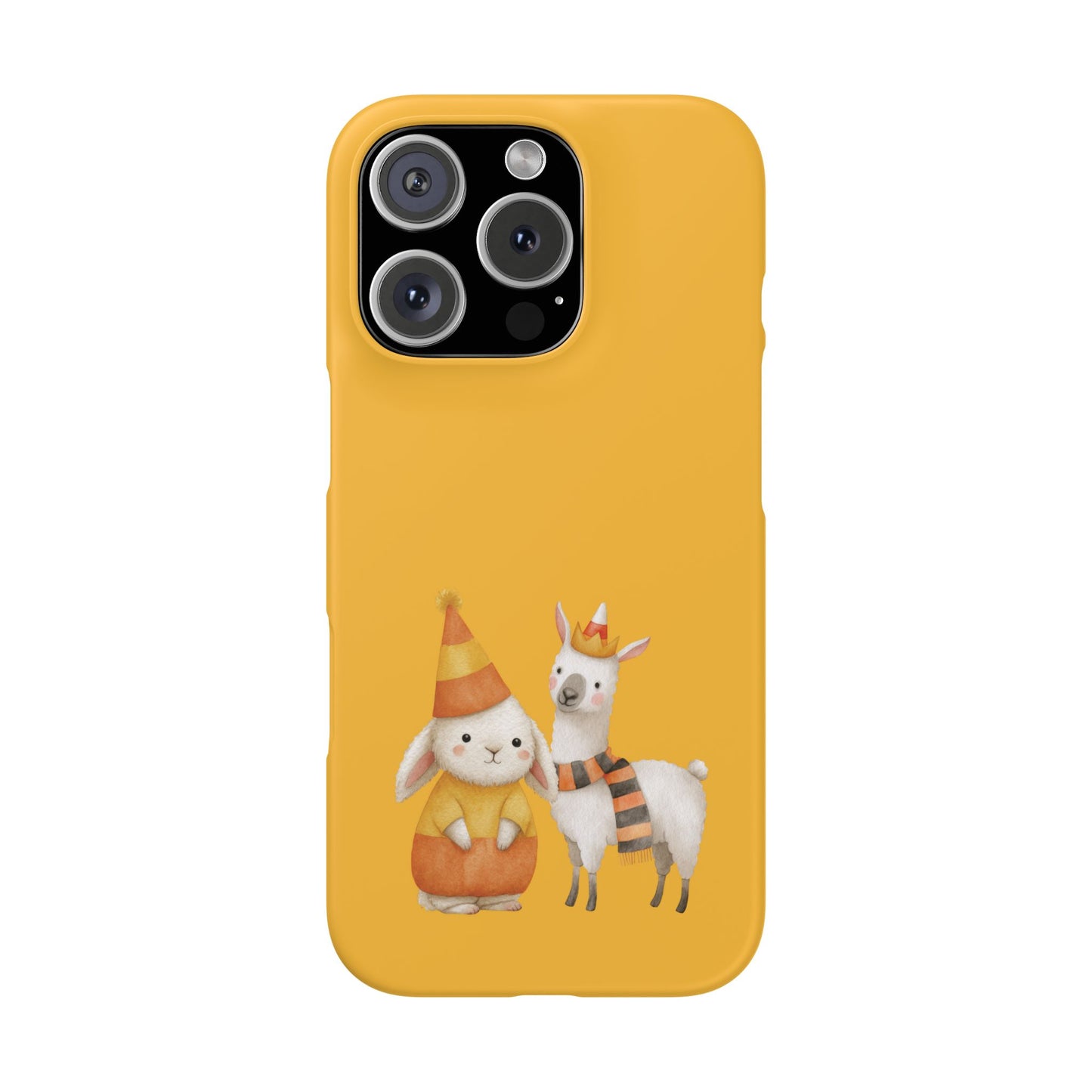 iPhone 16 Pro snap phone case - Cute Rabbit and Llama