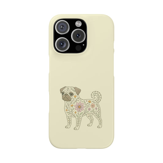 iPhone 16 Pro snap phone case - Flower Bulldog