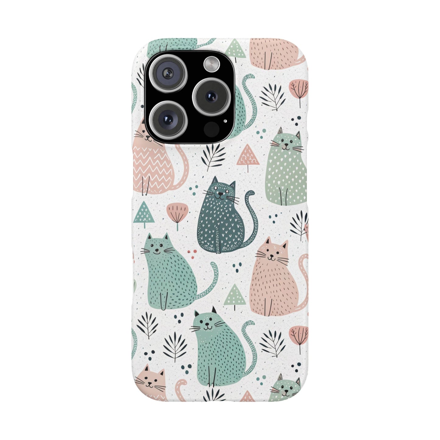 iPhone 16 Pro snap phone case - Hello Cats