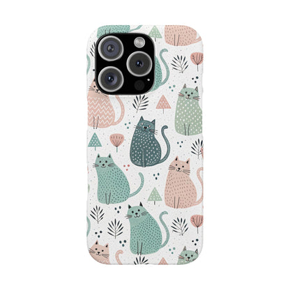 iPhone 16 Pro snap phone case - Hello Cats