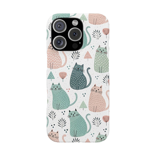 iPhone 16 Pro snap phone case - Hello Cats