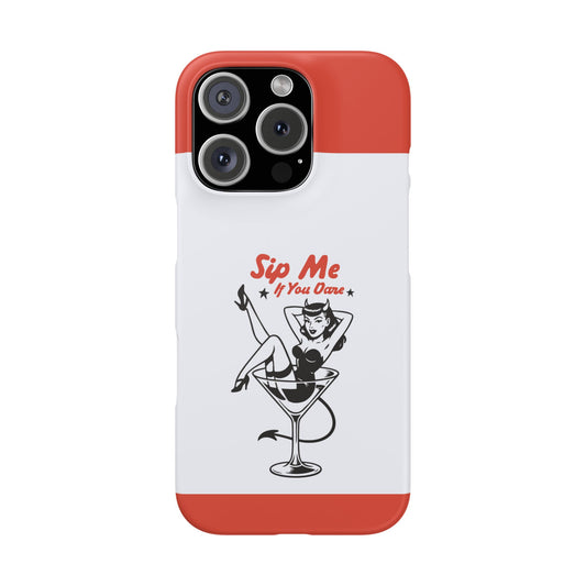 iPhone 16 Pro snap phone case - Lady and a Wine Glass