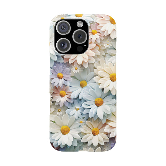 iPhone 16 Pro snap phone case - Pastel Daisies