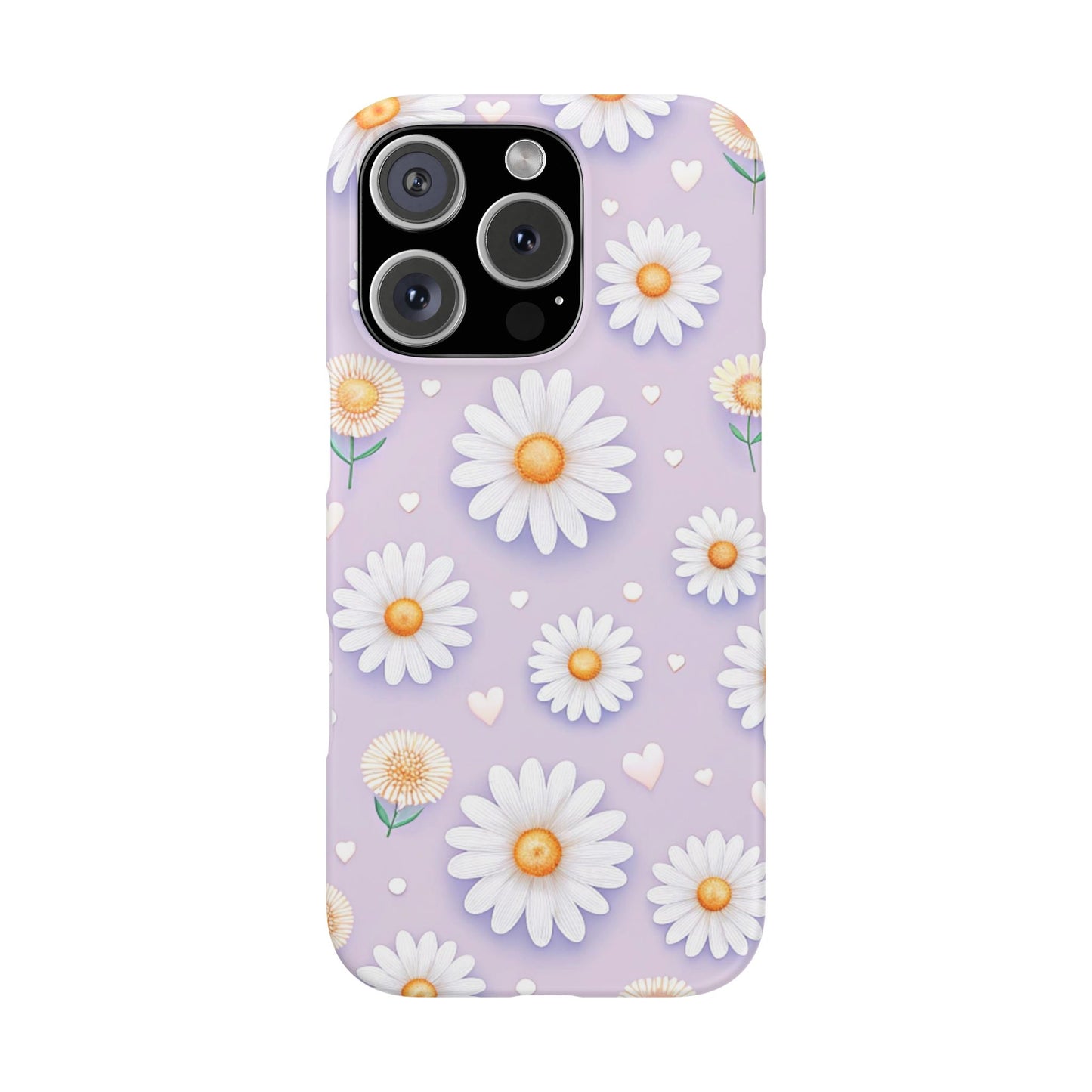 iPhone 16 Pro snap phone case - Pastel Daisy Love