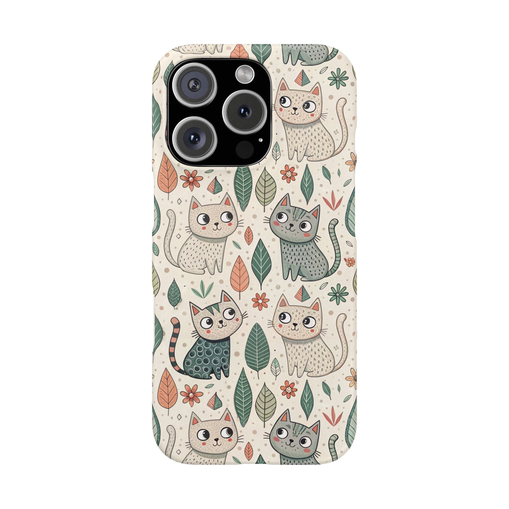 iPhone 16 Pro snap phone case - Sweet Cats