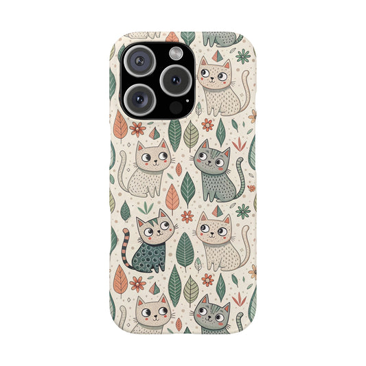 iPhone 16 Pro snap phone case - Sweet Cats