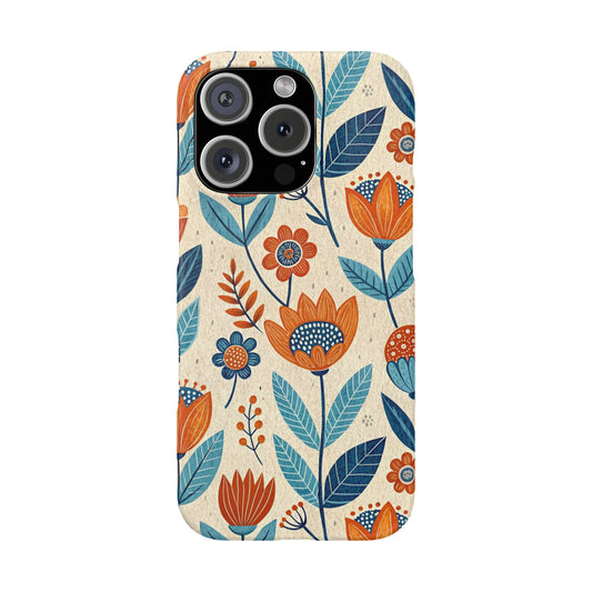iPhone 16 Pro snap phone case - Timeless Vintage Floral