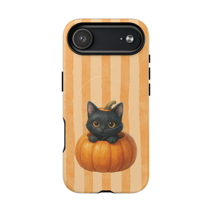iPhone 17 Air magsafe phone case - Kitty Big Pumpkin