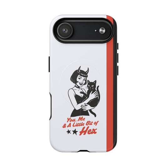 iPhone 17 Air magsafe phone case - Lady and a Black Cat