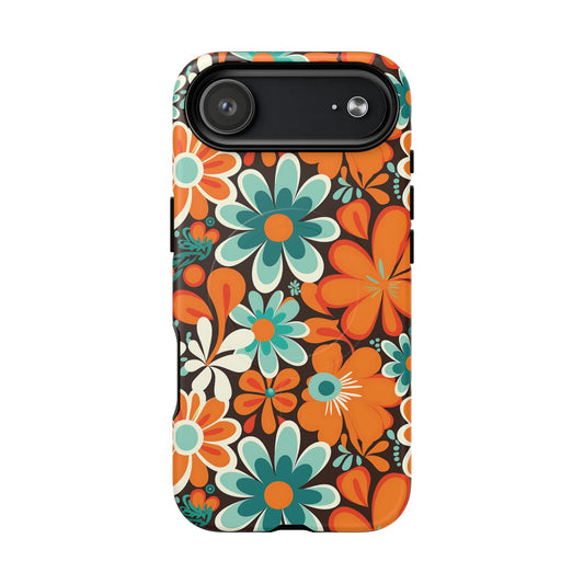 iPhone 17 Air magsafe phone case - Retro Groovy Floral