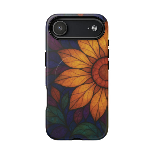 iPhone 17 Air magsafe phone case - Sunflower Stained Glass