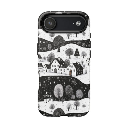 iPhone 17 Air magsafe phone case - Winter Village Night