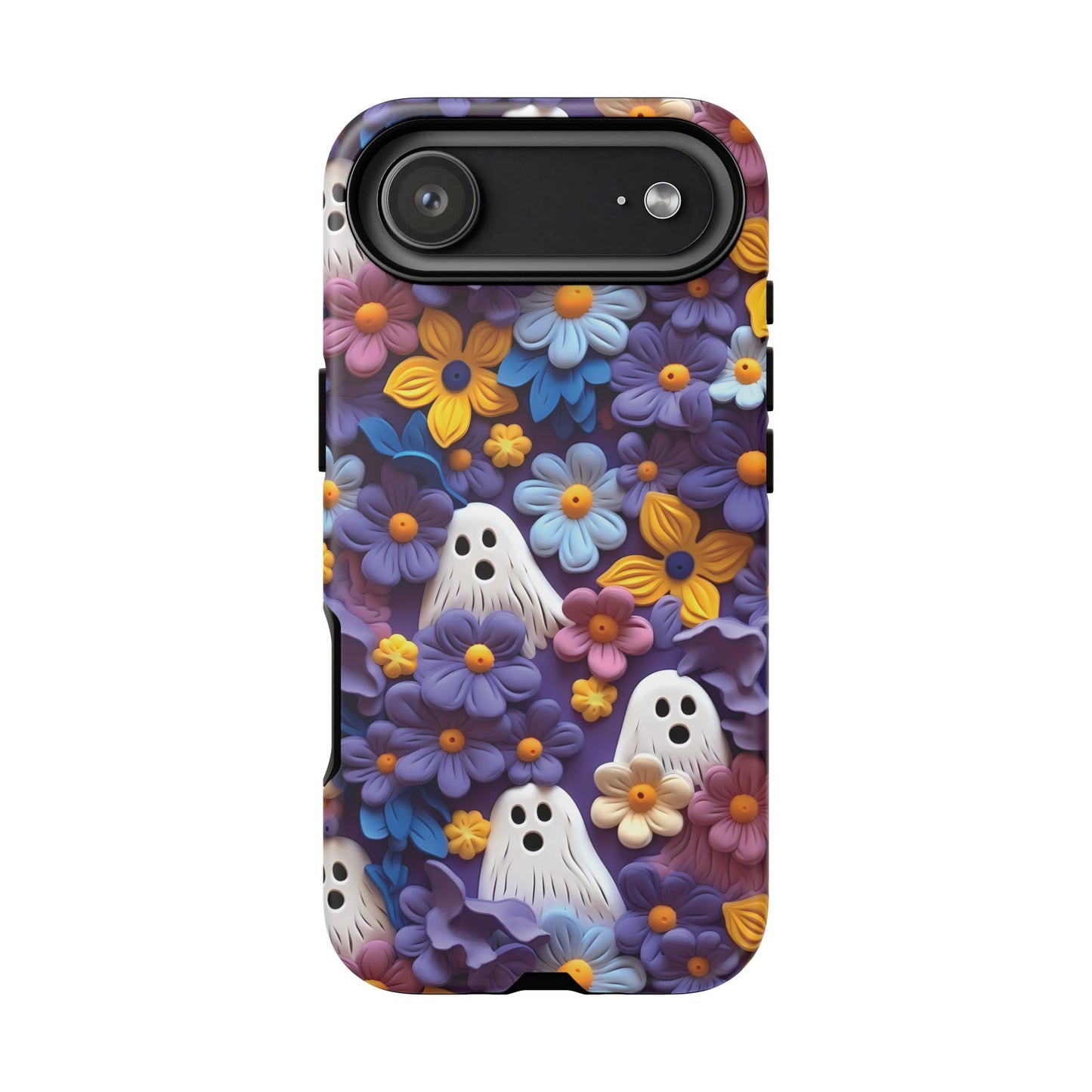 iPhone 17 Air phone case - Clay Flowers & Ghosts