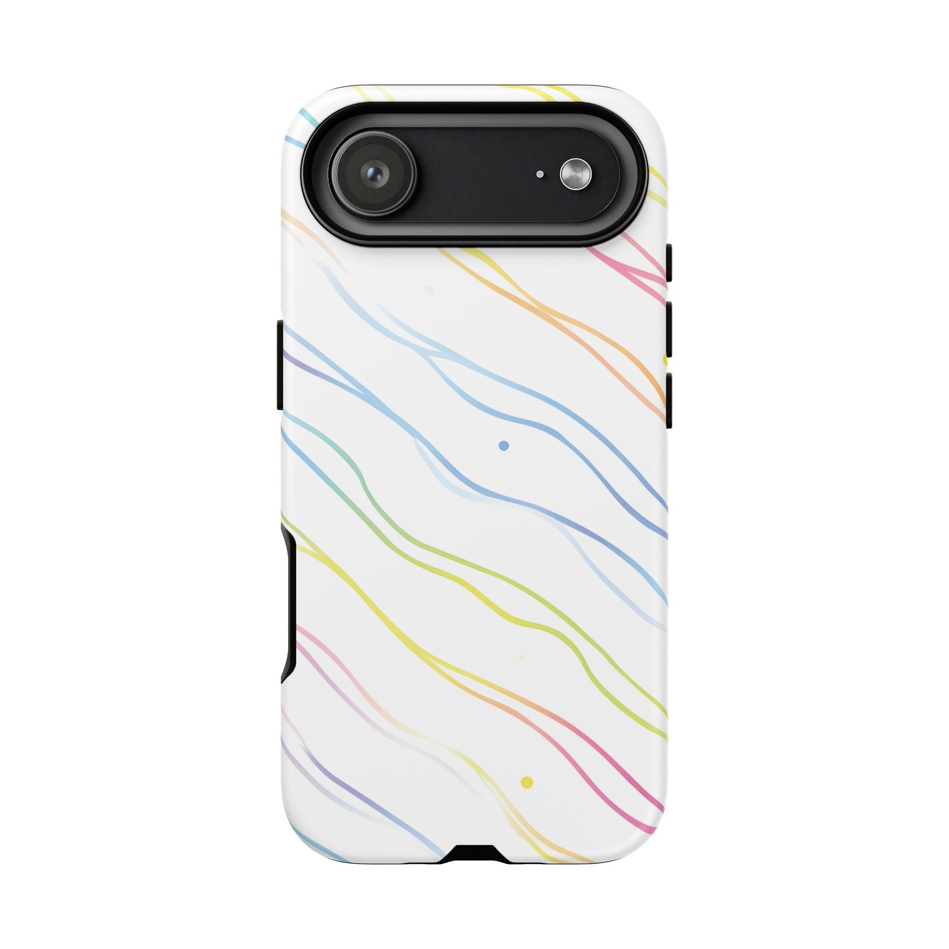 iPhone 17 Air phone case - Colourful Curved Lines