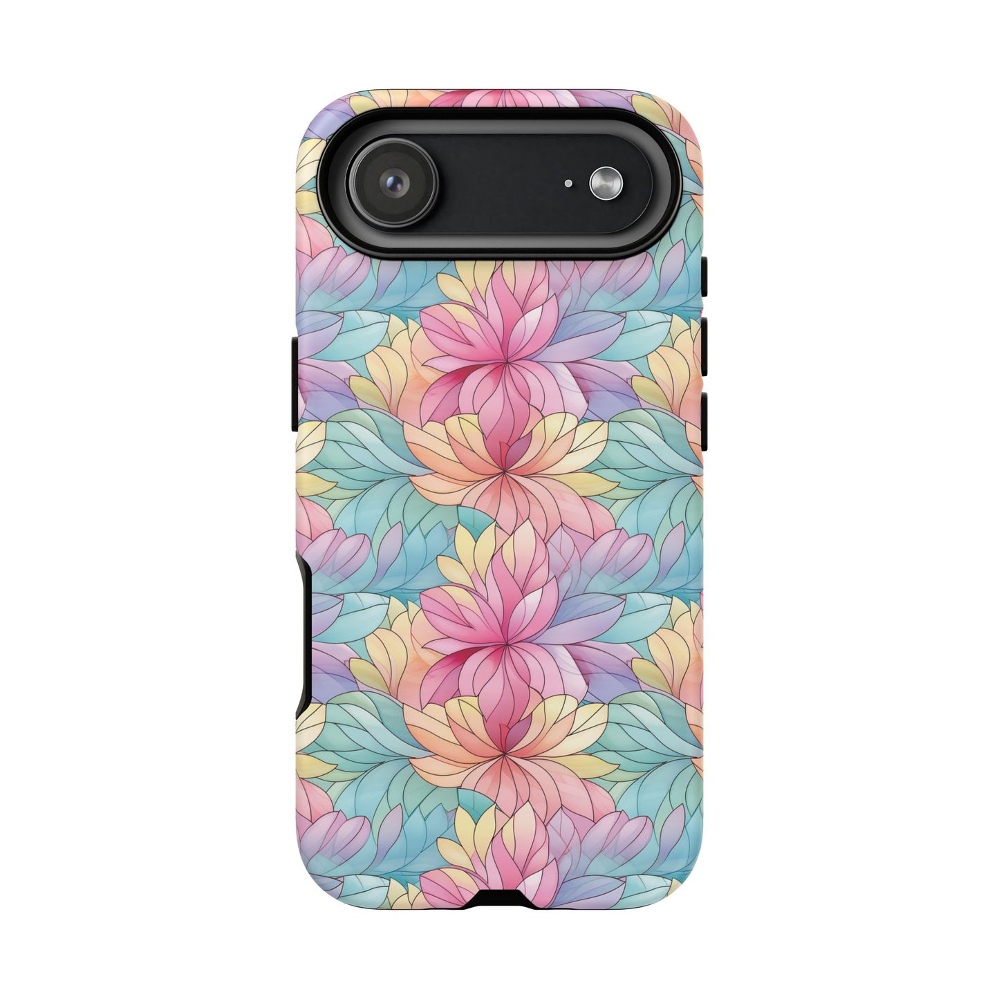 iPhone 17 Air phone case - Colourful Flower Stained Glass