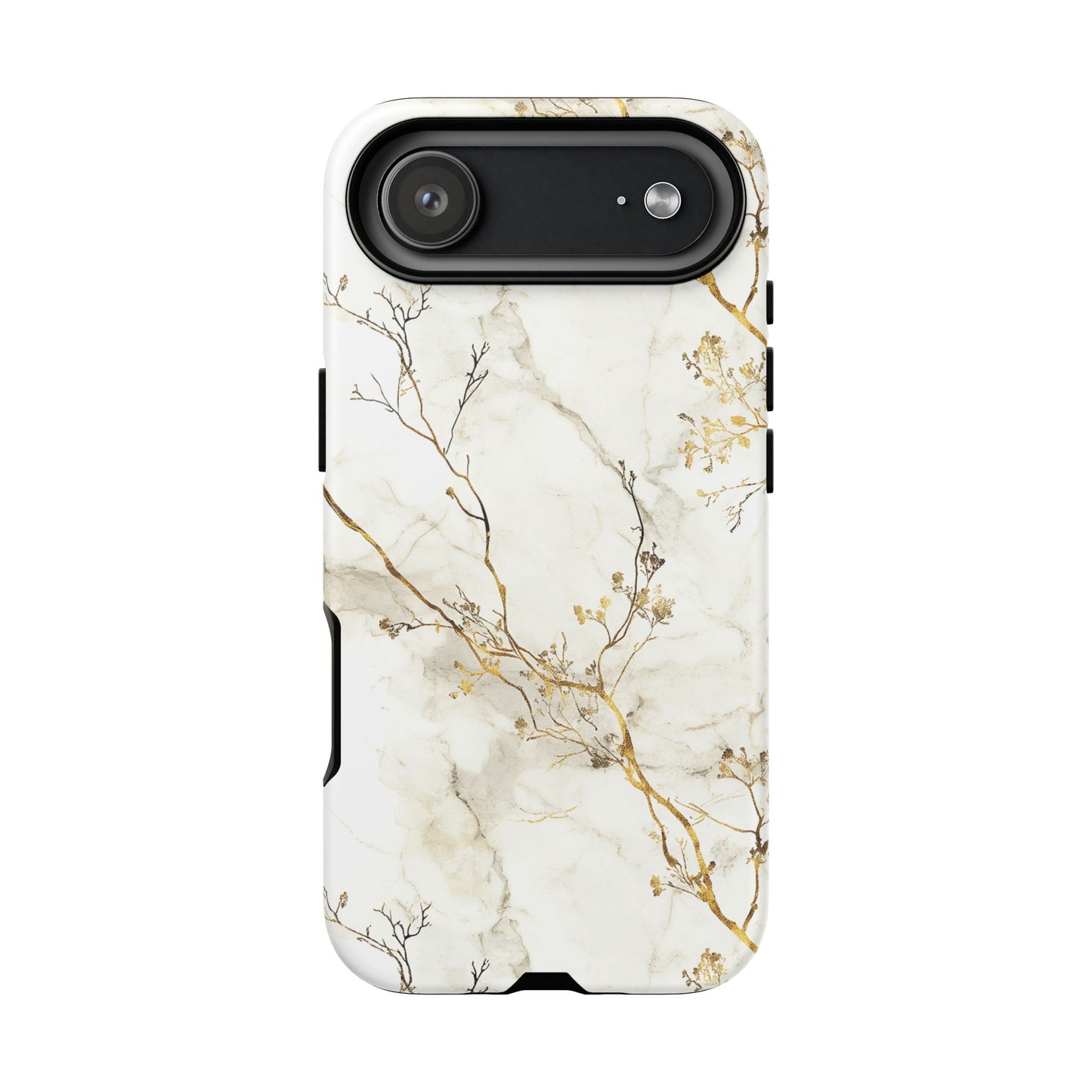 iPhone 17 Air phone case - Gold Branches Marble