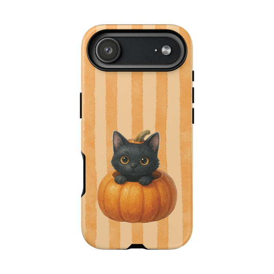 iPhone 17 Air phone case - Kitty Big Pumpkin