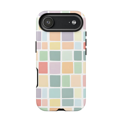 iPhone 17 Air phone case - Pastel Blocks