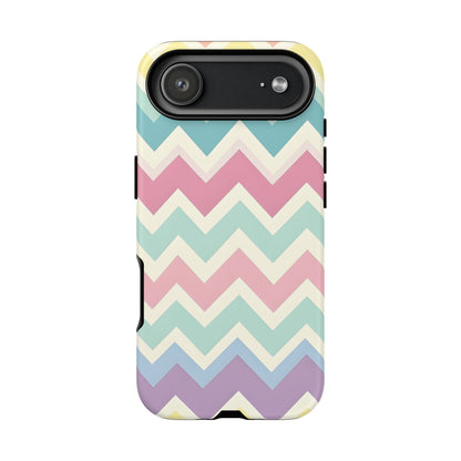 iPhone 17 Air phone case - Pastel Chevron Pattern