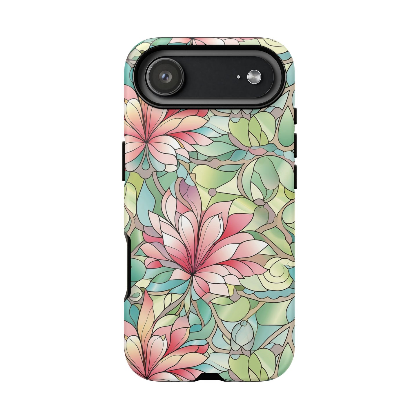 iPhone 17 Air phone case - Pastel Flower Stained Glass