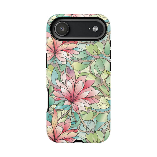 iPhone 17 Air phone case - Pastel Flower Stained Glass