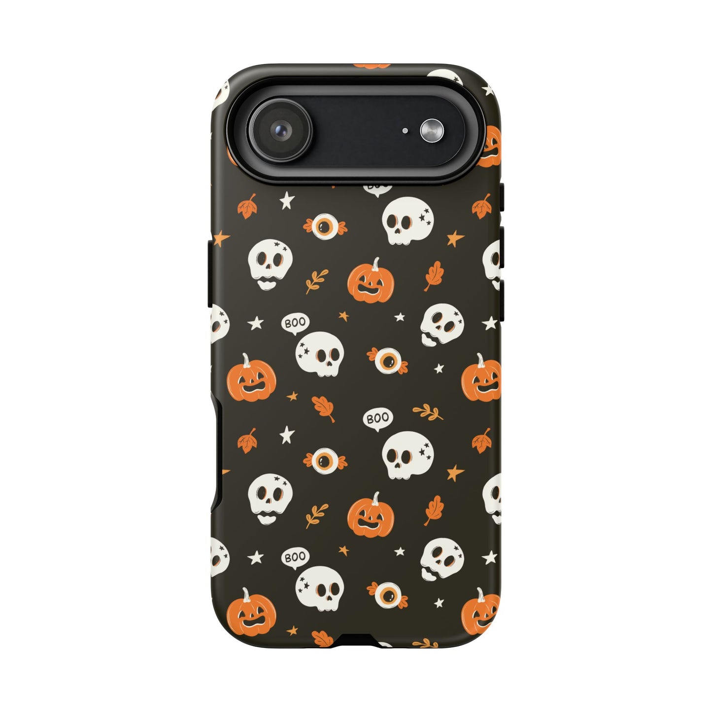 iPhone 17 Air phone case - Pumpkin and Cute Skulls Pattern