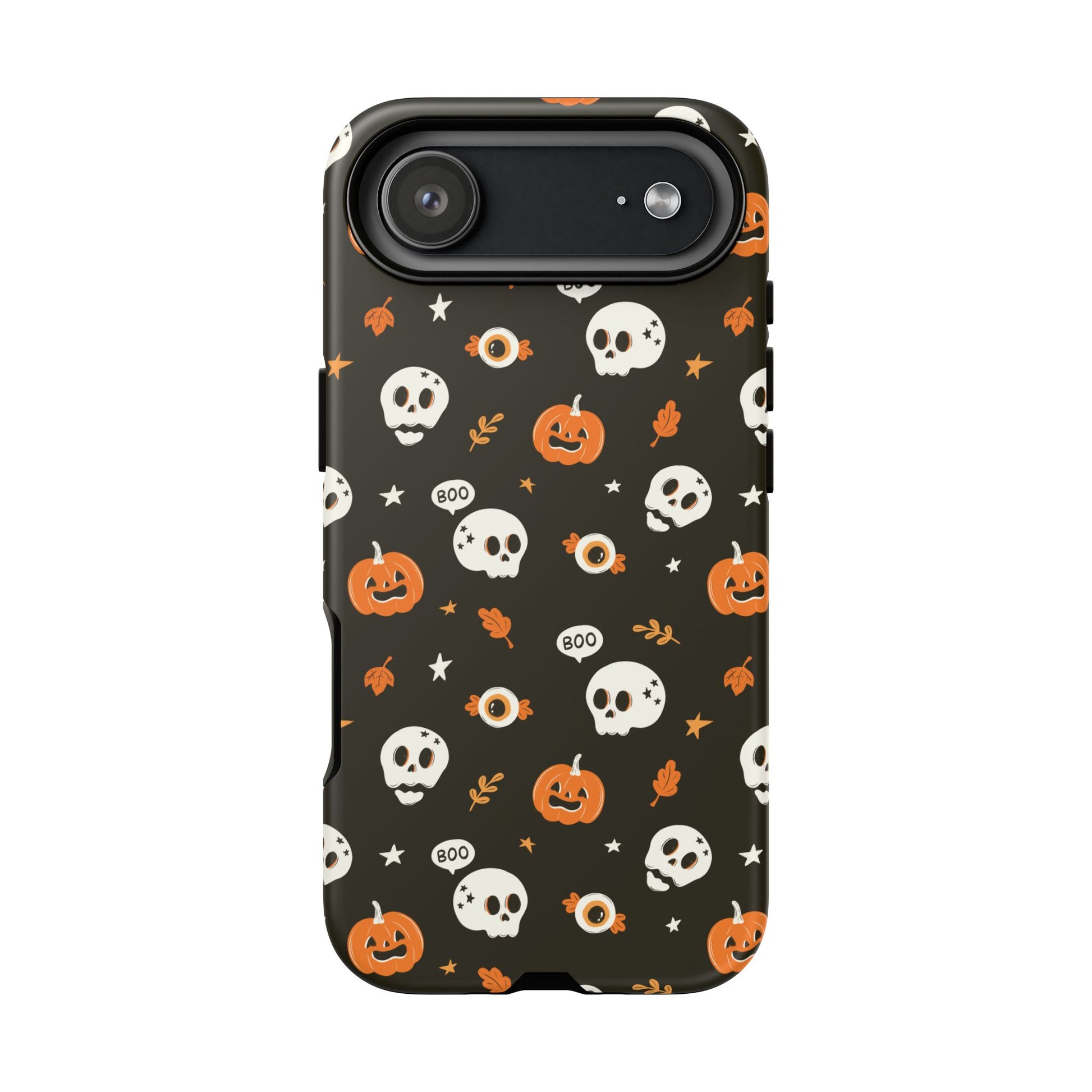 iPhone 17 Air phone case - Pumpkin and Cute Skulls Pattern