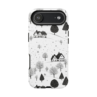 iPhone 17 Air phone case - Snowy Village