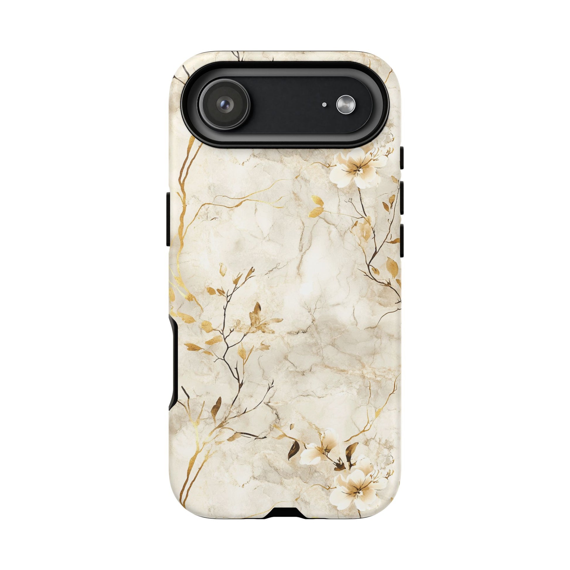 iPhone 17 Air phone case - White Flora Marble