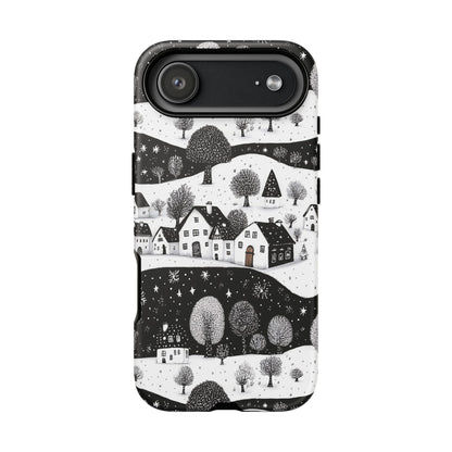 iPhone 17 Air phone case - Winter Village Night