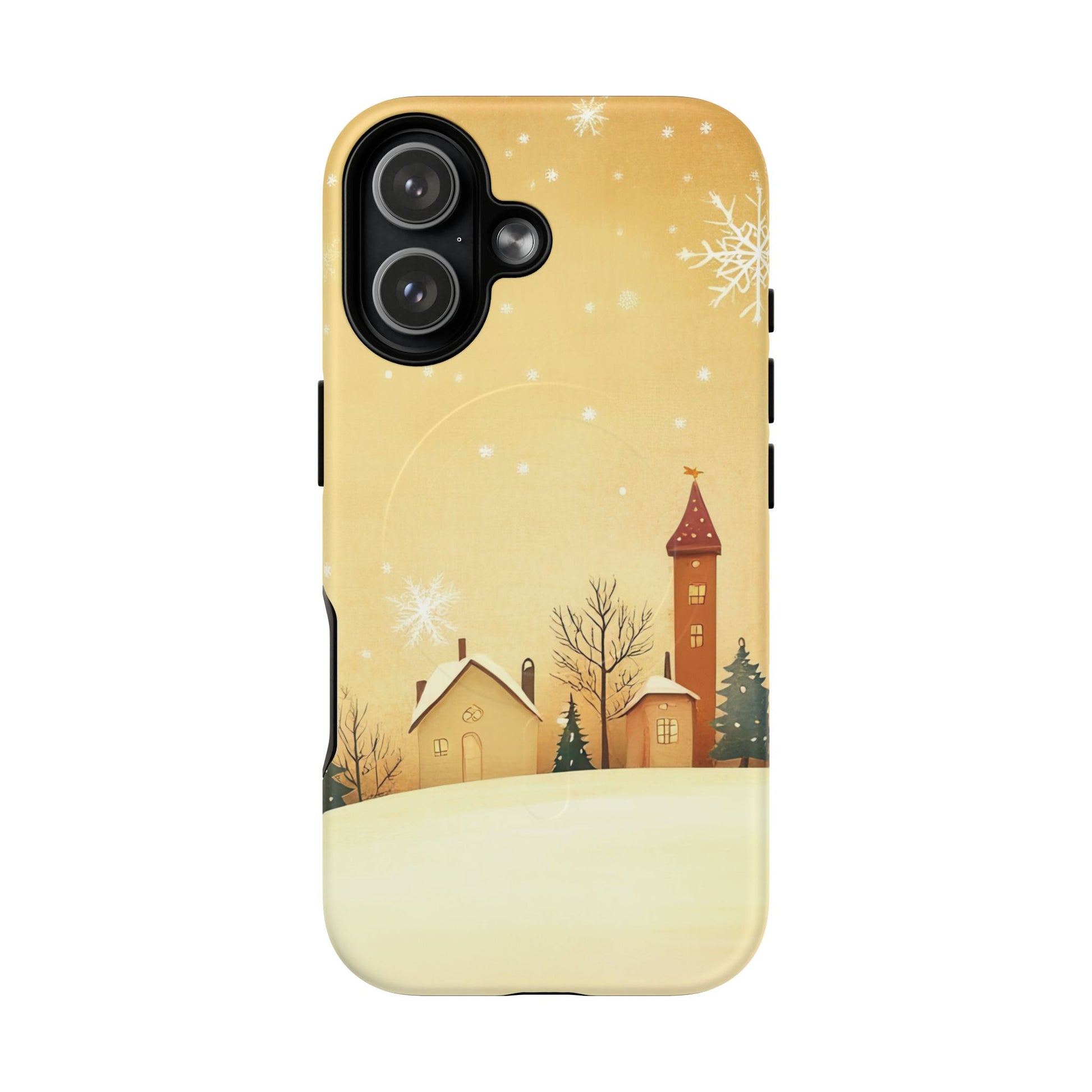 iPhone 17 magsafe phone case - Charming Winter Village
