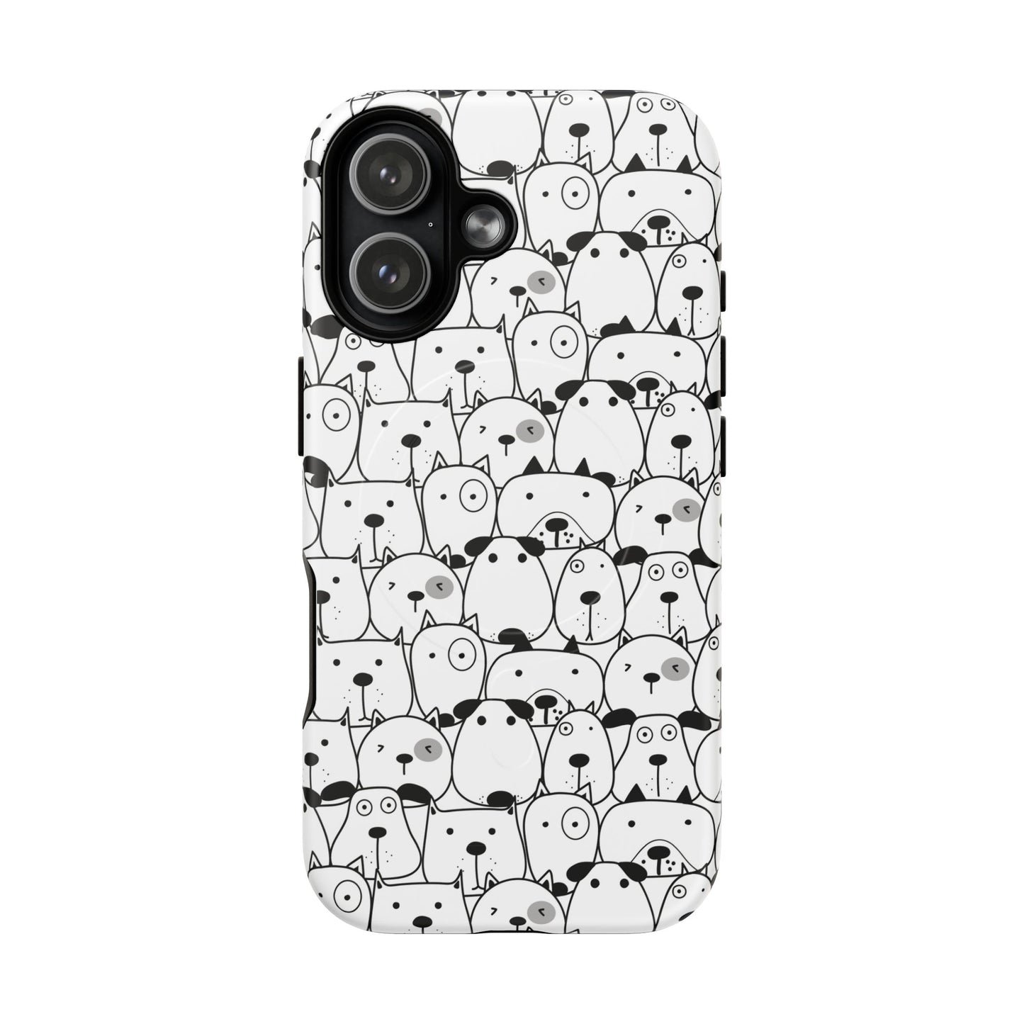 iPhone 17 magsafe phone case - Cute Dogs Drawing
