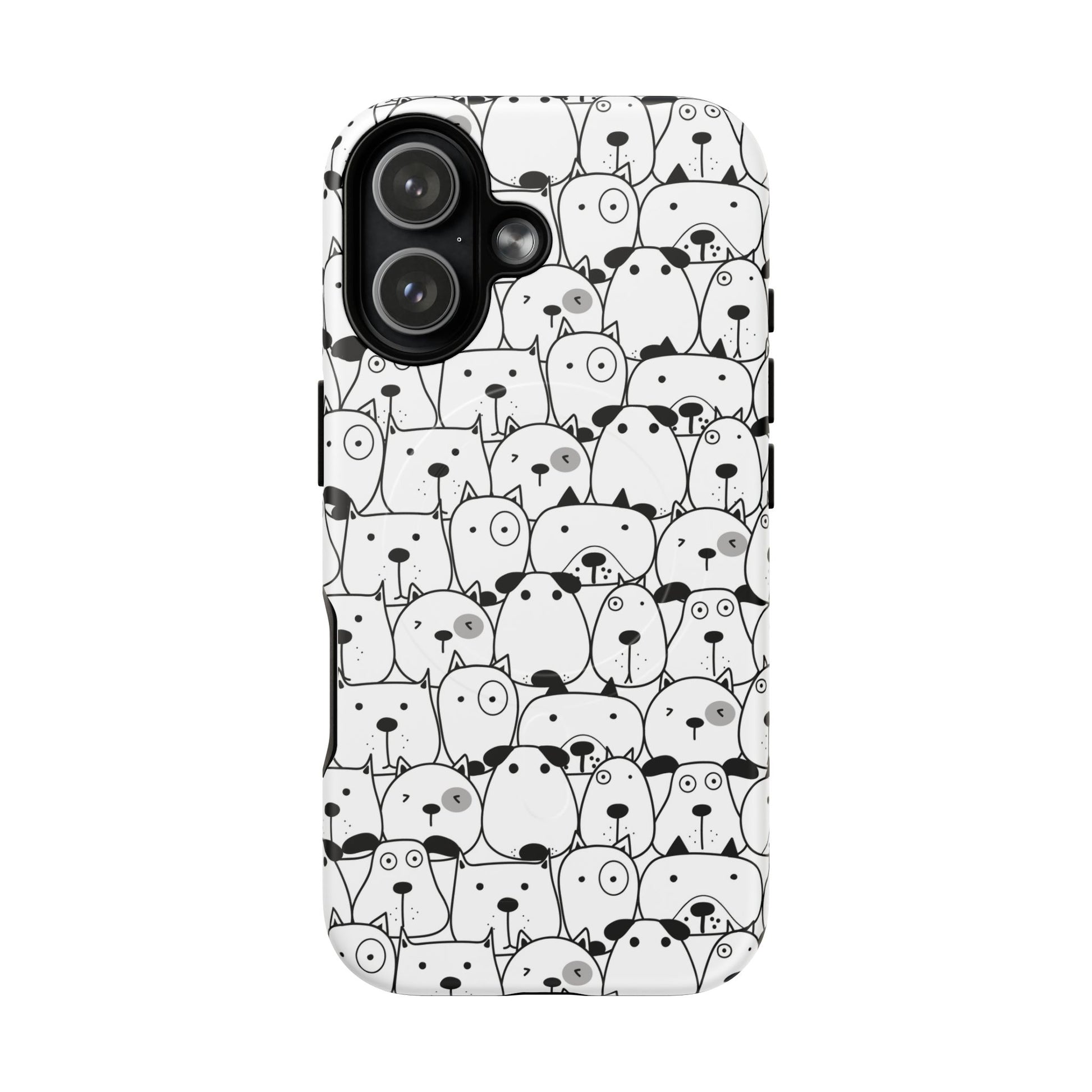iPhone 17 magsafe phone case - Cute Dogs Drawing