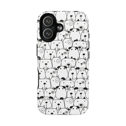 iPhone 17 magsafe phone case - Cute Dogs Drawing