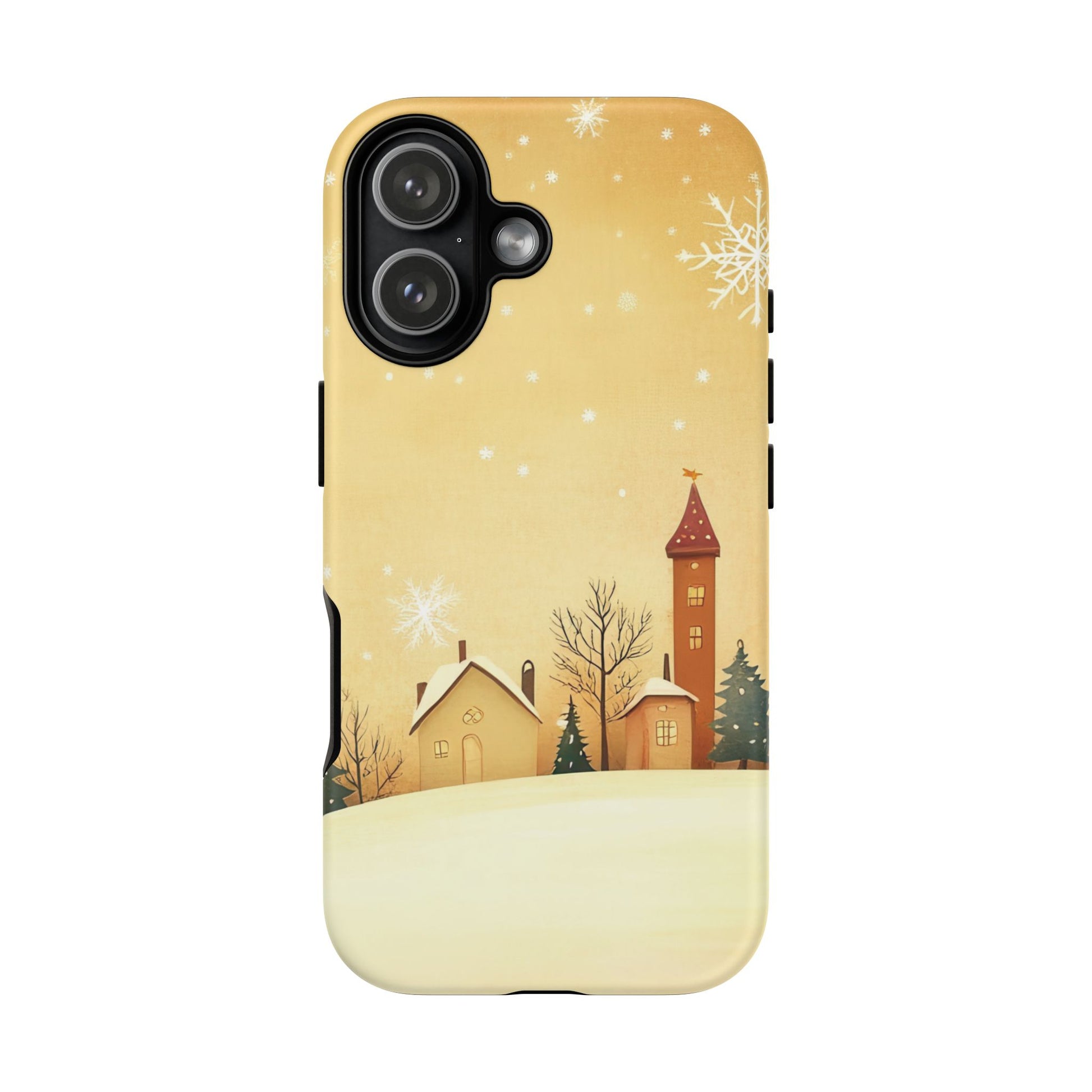 iPhone 17 phone case - Charming Winter Village