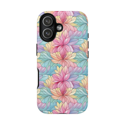iPhone 17 phone case - Colourful Flower Stained Glass
