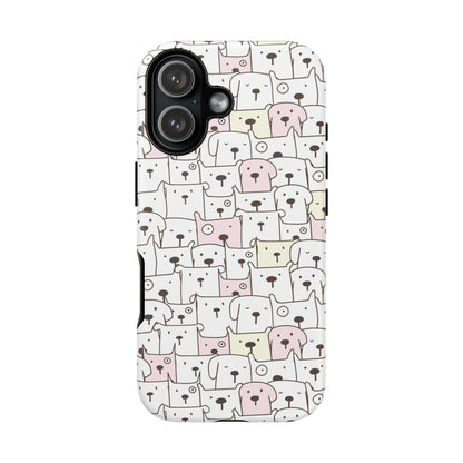 iPhone 17 phone case - Cute Yellow Pink Dogs Drawing