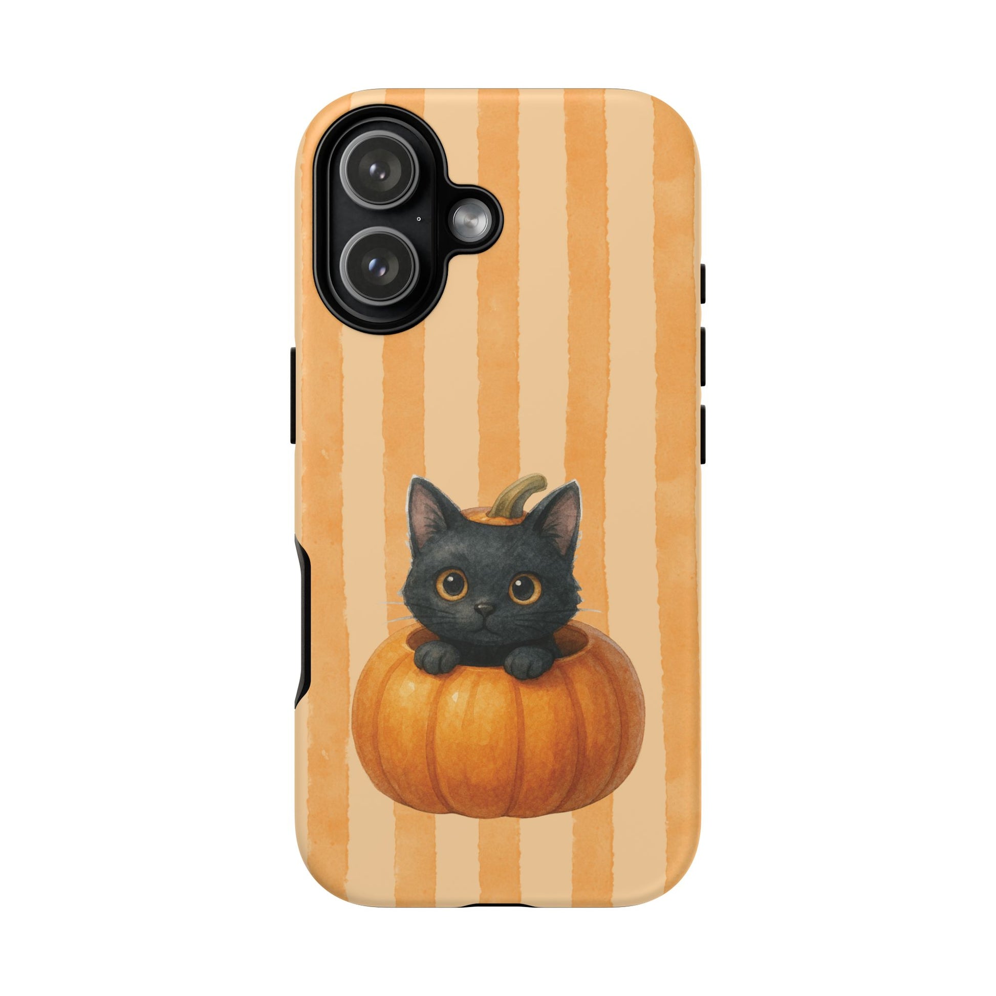 iPhone 17 phone case - Kitty Big Pumpkin