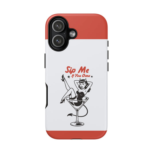 iPhone 17 tough case with Gilded Sip 3D full wrap art